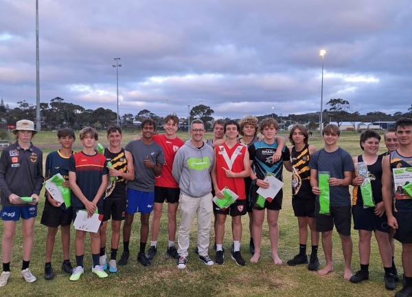 Kicking goals with Great Southern Storm Image