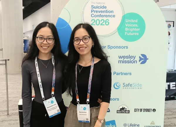 Voices that matter: Katrina and Kassandra attend the National Suicide Prevention Australia Conference Image